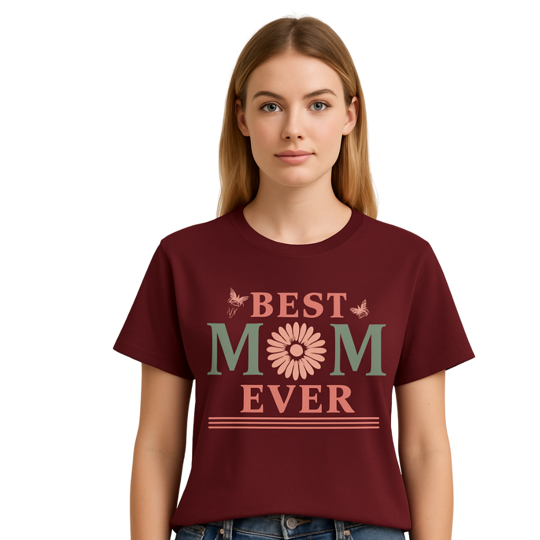 Mama T-Shirt – "Best Mom Ever"